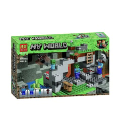 MINECRAFT - Lego La Cueva de los Zombis My World 250 Pcs