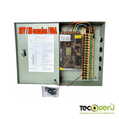 YUZ - Fuente de Poder Centralizada 18 CANALES 220vac /12v/30A