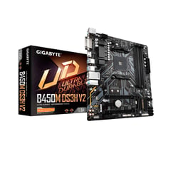 GIGABYTE - PLACA B450M DS3H V2 AM4 B450 DDR4 SATA 6.0 USB 3.1 HDMI/DVI-D