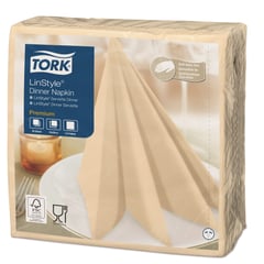 TORK - Servilleta Tipo Tela Linstyle Crema x 50un