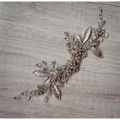 ANADE HANDMADE - TOCADO TIARA ACCESORIO PARA NOVIA