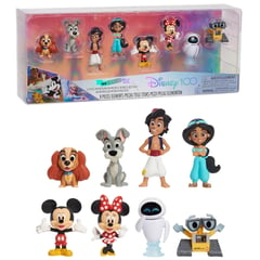 JUST PLAY - Figuras Disney 100 años Lady, Aladdin, Jasmine, WallE y EVE