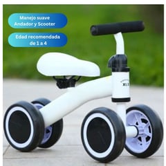 GENERICO - Bicicleta Balance Scooter Corre pasillos Para Niños Blanco