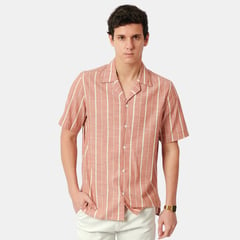 SAN COSME - Camisa Manga Corta Hombre Rayas