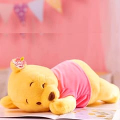 GENERICO - Peluche Pooh Dormido Importado - Mide 35 cm largo