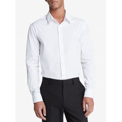 CALVIN KLEIN - LS SOLID STRETCH CLASSIC SHIRT CK