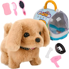 GENERICO - Perro de Peluche Electronico Camina Ladra Incluye Accesorios