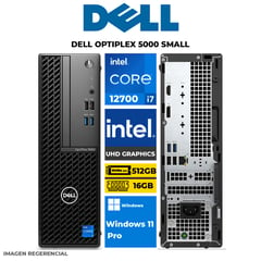 DELL - PC Escritorio OPTIPLEX 5000 SMALL INTEL CORE I7-12700 RAM 16GB SSD 512GB