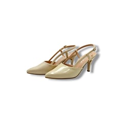 LB LIBBY CALZADOS Y ACCESORIOS - ZAPATOS CASUALES MUJER SLINGBACK COLOR PERLA - DESTALONADO