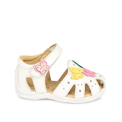 RABBIT - Sandalia D'orsay Casual MIA-2505 Blanco Cuero