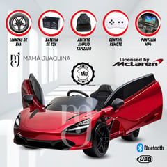 MCLAREN - Auto a Batería «MCLAREN GT II» Licenciado Red