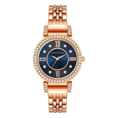 ANNE KLEIN - Reloj brazalete con cristales Swarovski para mujer