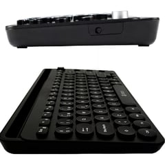 TEROS - Teclado TE-4064 Inalámbrico 2.4GHZ+BT3.0+BT5.2 80 Teclas Negro