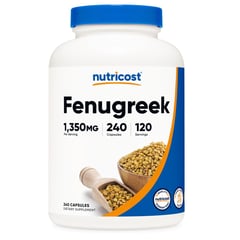 NUTRICOST - Fenogreco Alholva Fenugreek 240 Cápsulas