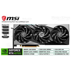 GEFORCE RTX 4070 Ti SUPER 16GB 256 bit GAMING X SLIM