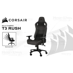 CORSAIR - SILLA Gaming T3 RUSH TELA CARBON