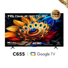 TCL - Televisor 85 Google Tv 85c655 Qled 4k Ultra Hd Smart Tv