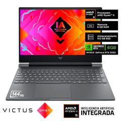 HP - Laptop Victus 15-FB2002LA R5-8645HS 8GB 512GB RTX3050-6GB IA