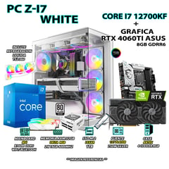 Computadora PC Gamer Core i7 12700KF RAM 32GB SSD 1TB GRAFICA RTX 4060TI 8GB