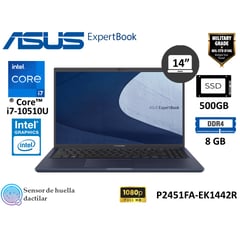 ASUS - NOTEBOOK 14 " i7-1051U 8GB 500GB SSD - STAR BLACK