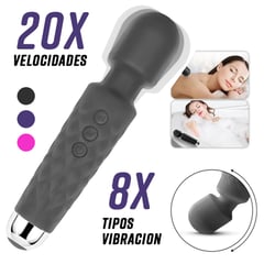 GENERICO - Vibrador Masajeador Kira 20 Intensidades Consolador Dildo Recargable