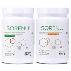 SORENU - SUPLEMENTO DUO DINAMICO MAGNESIO Y POTASIO NARANJA 500GR