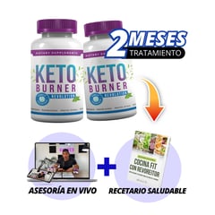 KETO WEIGHT LOSS - QuemaGrasa KetoBurner Promo x2 + Asesoria x2 Mes + Recetario Fit