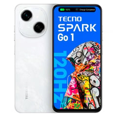 TECNO MOBILE - TECNO SPARK GO 1 KL4 128+4 GLITTERY WHITE