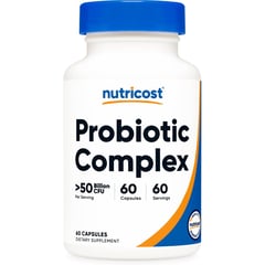 NUTRICOST - Probióticos 50 Billones Ufc 60 Cápsulas Natural