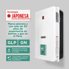 SAKURA - Calentador a Gas SH-868S 10 lt