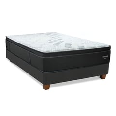 DRIMER - Cama Box Tarima Futurepedic 1.5 Plz + 1 Almohada