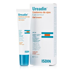 ISDIN - Ureadin Contorno de ojos 15ML - Gel crema bolsas, ojeras y líneas de expresión para todo tipo de piel