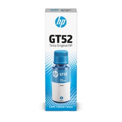 HP - Botella de Tinta Cian GT52 Original