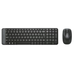 LOGITECH - Combo Teclado + Mouse Wireless USB Sp Negro