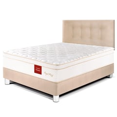 PARAISO - Dormitorio Royal Prince Firme 1.5 Plz + 1 Almohada Viscoelástica + Protector