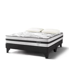 ROSEN - Cama Europea Driven Queen + 2 Almohadas Memory Max