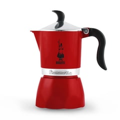 BIALETTI - Cafetera Fiammetta Roja 3 Tazas