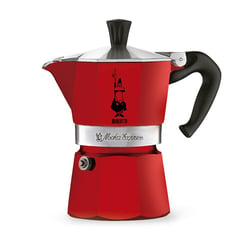 BIALETTI - Cafetera Moka Color Roja 3 Tazas