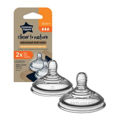 TOMMEE TIPPEE - Pack x2 Tetina Anticólico Avanzado Flujo Rápido