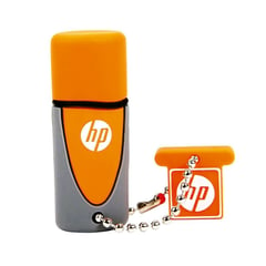 HP - Memoria USB 64GB Flash Drive V245O Naranja Gris