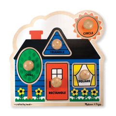 MELISSA & DOUG - Rompecabezas Perilla Formas 5pzas