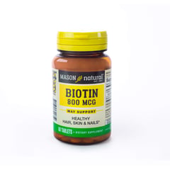 MASON - Natural Biotina 800 Mcg 60 Tabletas