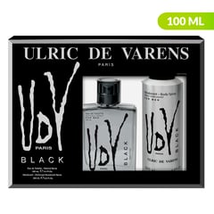 ULRIC DE VARENS - Estuche Black Edt 100 ml + Deo 200 ml