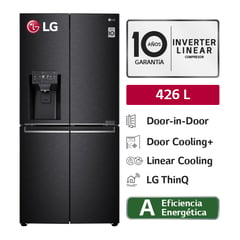 Refrigeradora LM57SDT 426LT Hygiene Fresh+ French Door Negro Mate
