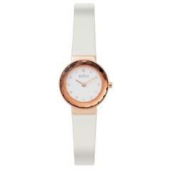 SKAGEN - Reloj Análogo SKW2769 Cuero Blanco