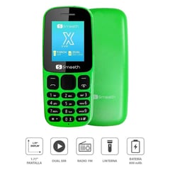 SMOOTH - Teléfono Movil Snapx 2g Dual Sim Radio Fm Verde