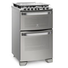 ELECTROLUX - Cocina a Gas 4 Hornillas Doble Horno Digital 24' 56DXQ