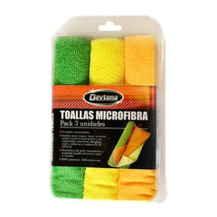 DAYTONA - Pack 3 Toallas Microfibra