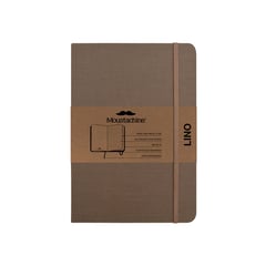 MOUSTACHINE - Libreta Classic Lino Mediana Punteado - Habano Oscuro