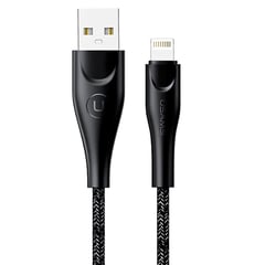 USAMS - Cable Celular iPhone 2m Tejido U41Negro